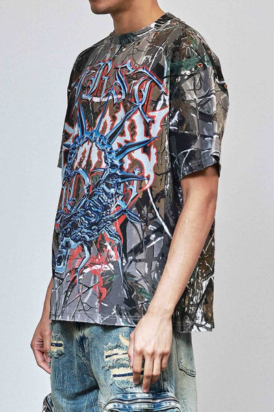 First Row - Be Fierce Hunt Scorpion Tee (Hunting Camo)