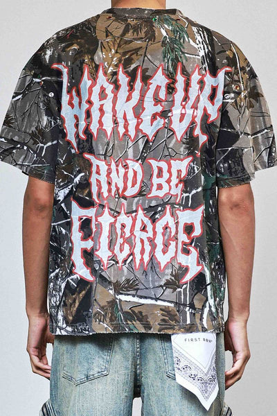 First Row - Be Fierce Hunt Scorpion Tee (Hunting Camo)