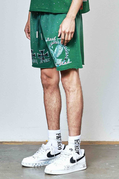 First Row - New Paradigm Iron Faith Shorts (Green)