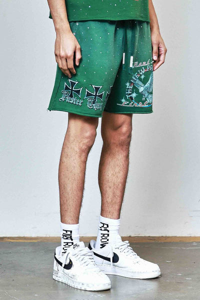 First Row - New Paradigm Iron Faith Shorts (Green)
