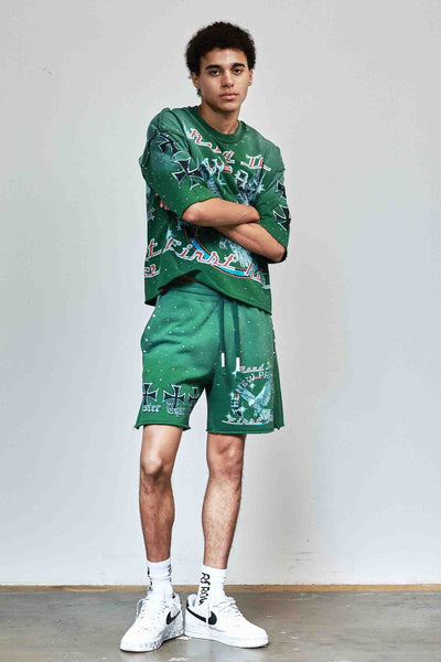 First Row - New Paradigm Iron Faith Shorts (Green)