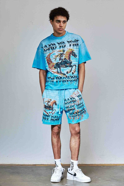 First Row - New Paradigm Ride The Fire Shorts (Blue)