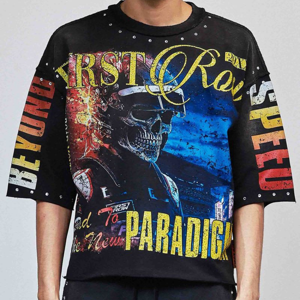 Light Gray First Row - New Paradigm Breaker Tee (Black)