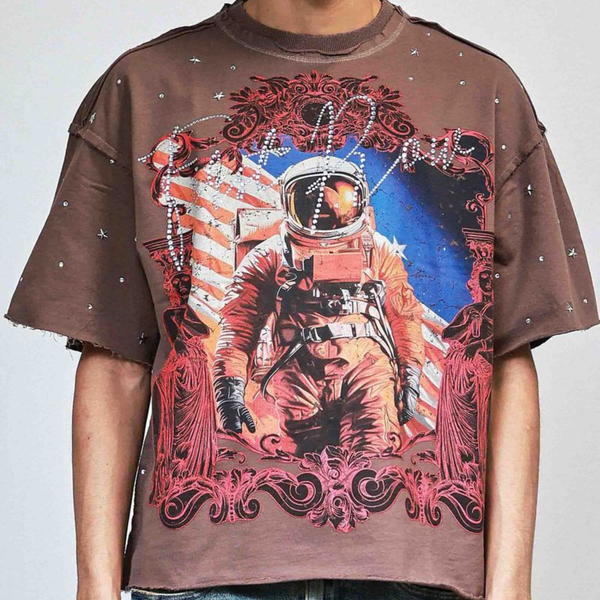 Light Gray First Row - New Paradigm Explorer Tee (Brown)
