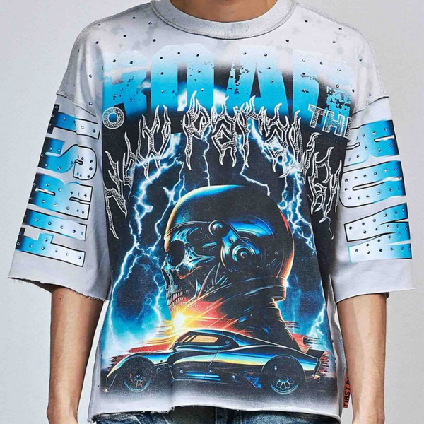 Light Gray First Row - New Paradigm Faster Than Fear Tee (Grey)