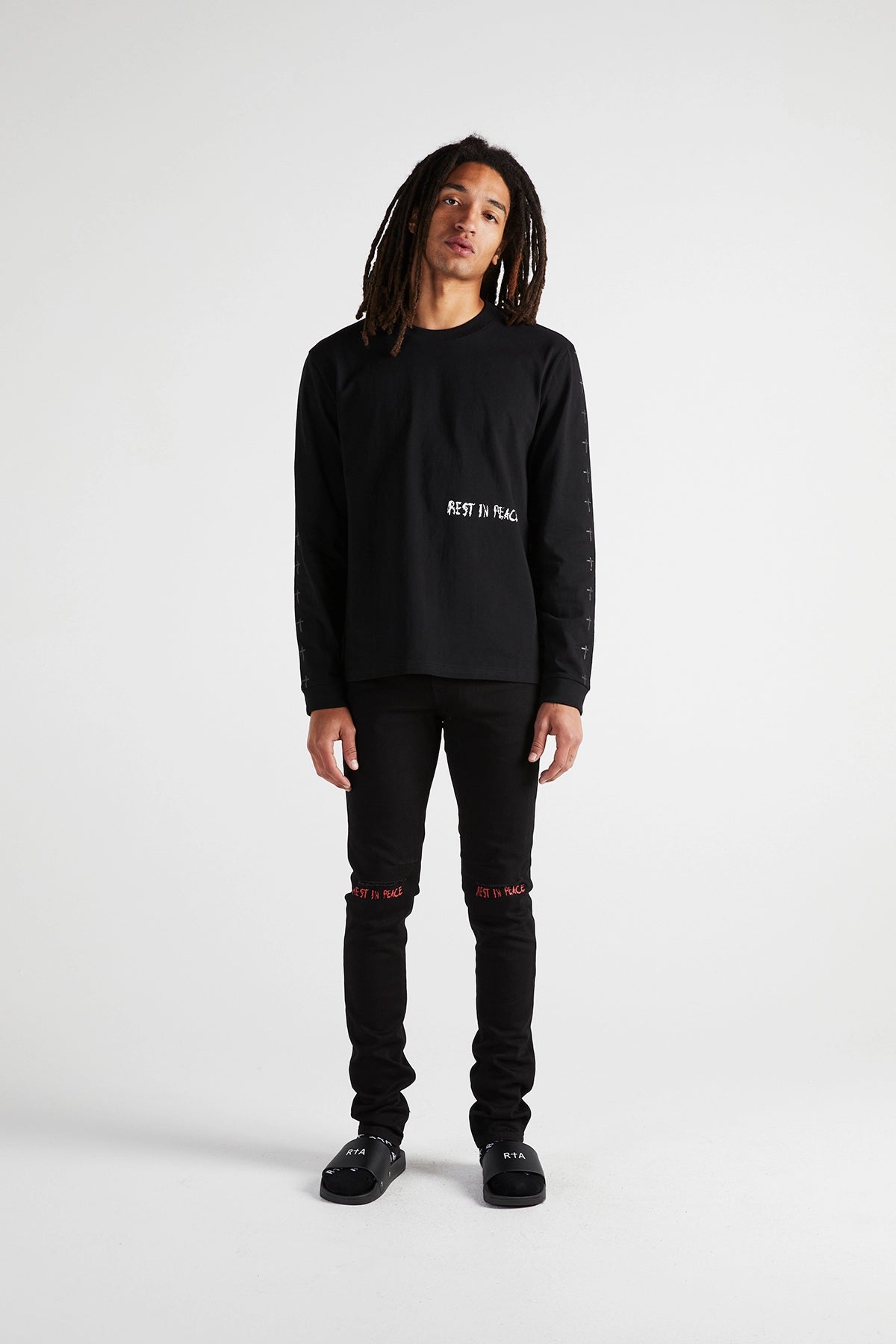 RTA - Bryant Rest In Peace Jeans (Black/Red) – Octane