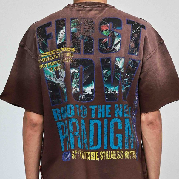 Light Gray First row - New Paradigm Steady At Speed Tee (Brown)