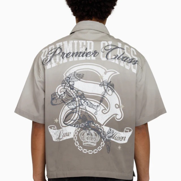 Smoke Rise - Premier Class SS Button Down Shirt (Dove)