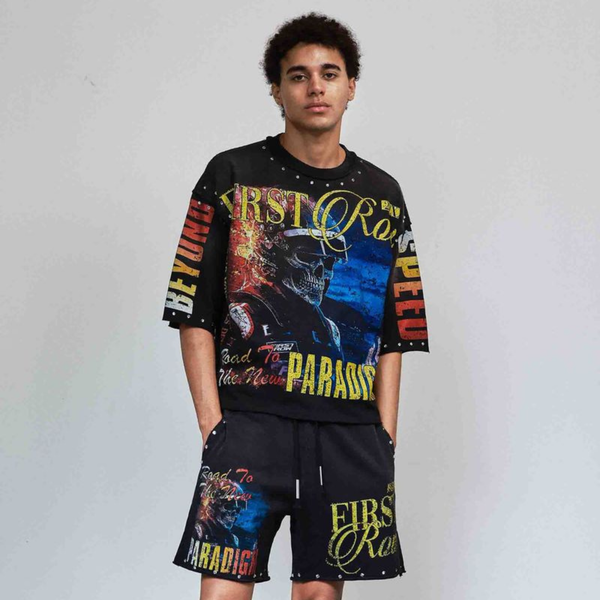 Gray First Row - New Paradigm Breaker Tee (Black)