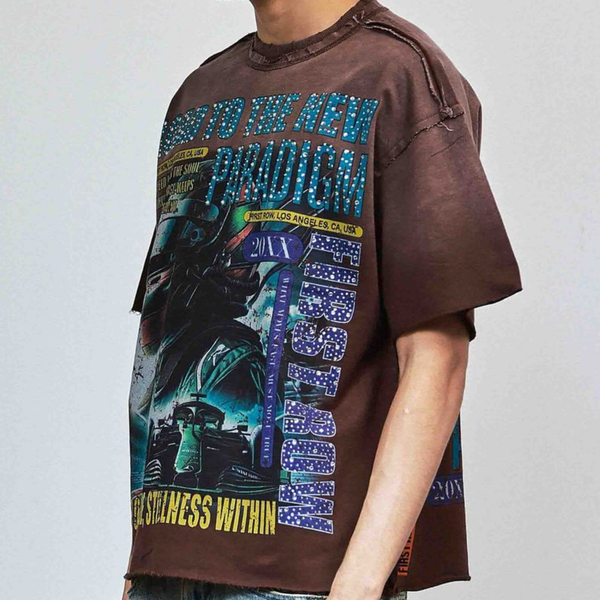 Light Gray First row - New Paradigm Steady At Speed Tee (Brown)
