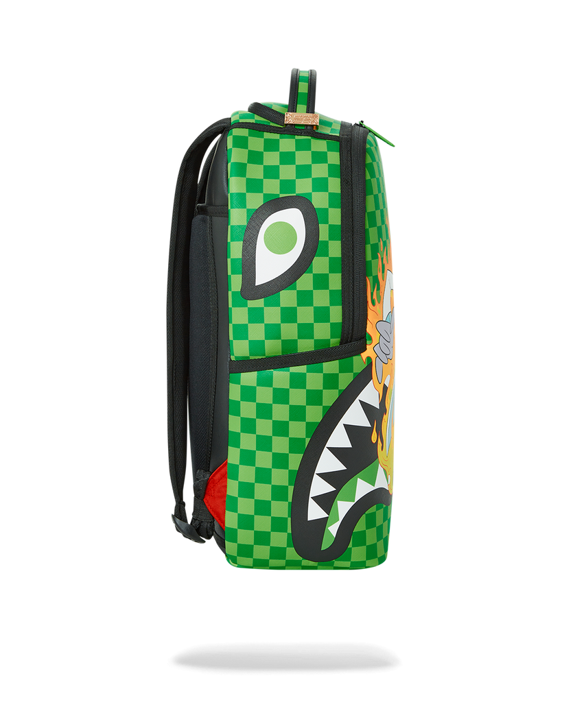 Sprayground shark mouth print backpack - White