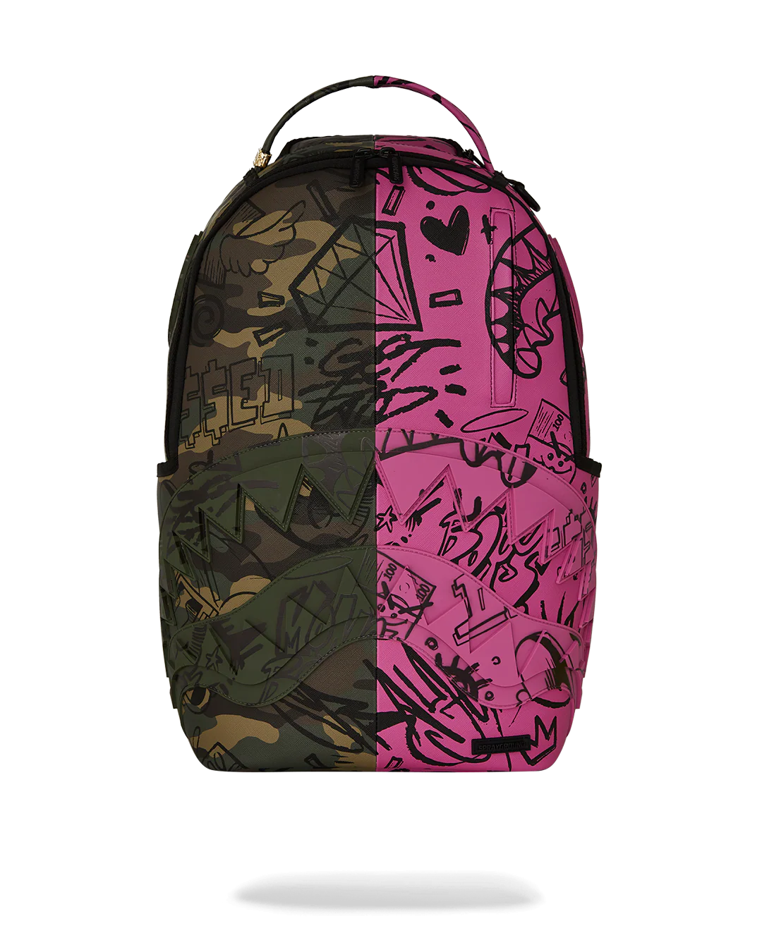 Sprayground - Split Pink And Camo Backpack