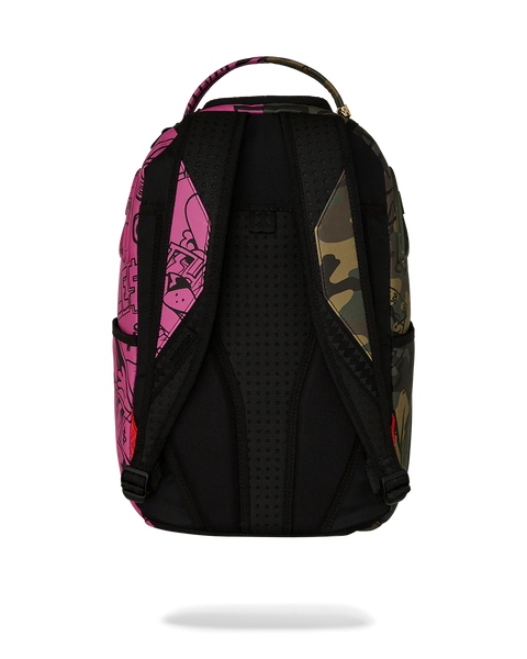 Sprayground - Split Pink And Camo Backpack