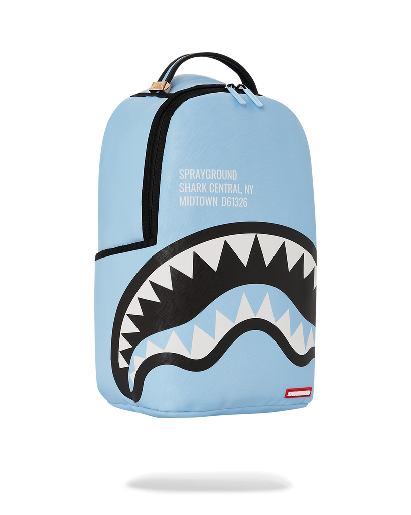 Sprayground Blue Checkered Shark Backpack