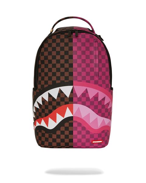 Sprayground - Split Sip Pink Check Backpack