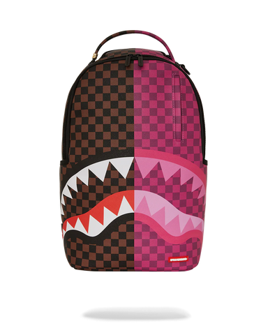 Sprayground - Split Sip Pink Check Backpack