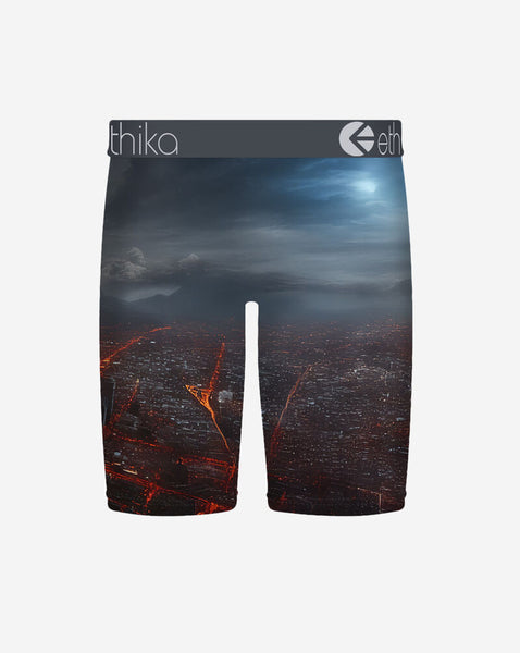 Dark Slate Gray Ethika - BMR Molten Metropolis Boxer (Black/Red)