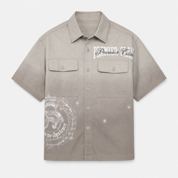 Smoke Rise - Premier Class SS Button Down Shirt (Dove)
