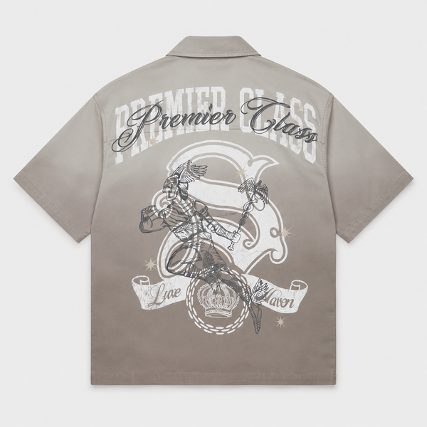 Smoke Rise - Premier Class SS Button Down Shirt (Dove)