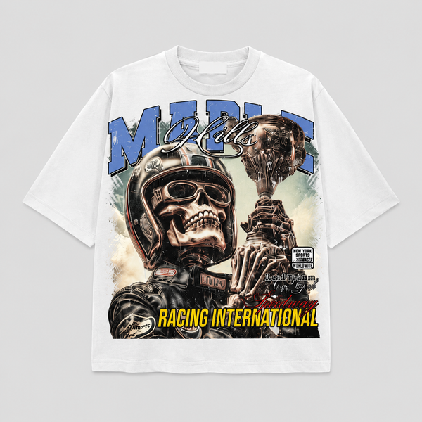 Space Ape - Skull Racing Tee (White)