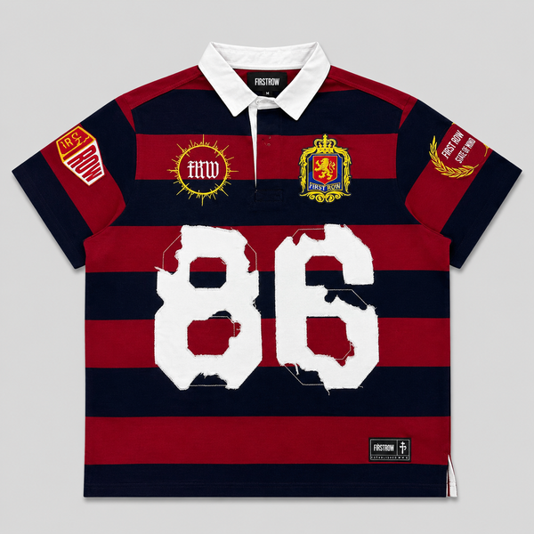 First Row - Match Day Club Polo Shirt (Black/Red)