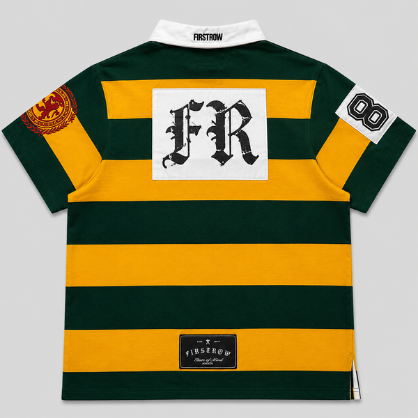 First Row - Sun Field Club Polo Shirt (Green/Yellow)