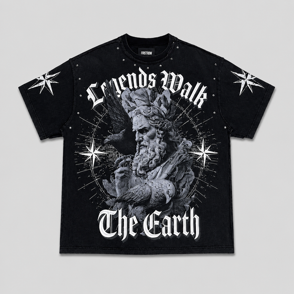 Light Gray First Row - Gods And Morals Beyond Strength Tee (Black)