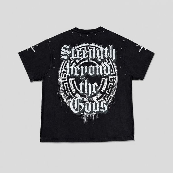 Black First Row - Gods And Morals Beyond Strength Tee (Black)