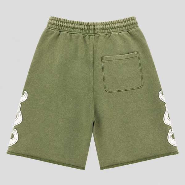 Copper Rivet - Flame Shorts (Olive)