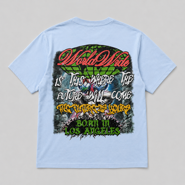 Space Ape - Bunny  T-Shirt (Light Blue)