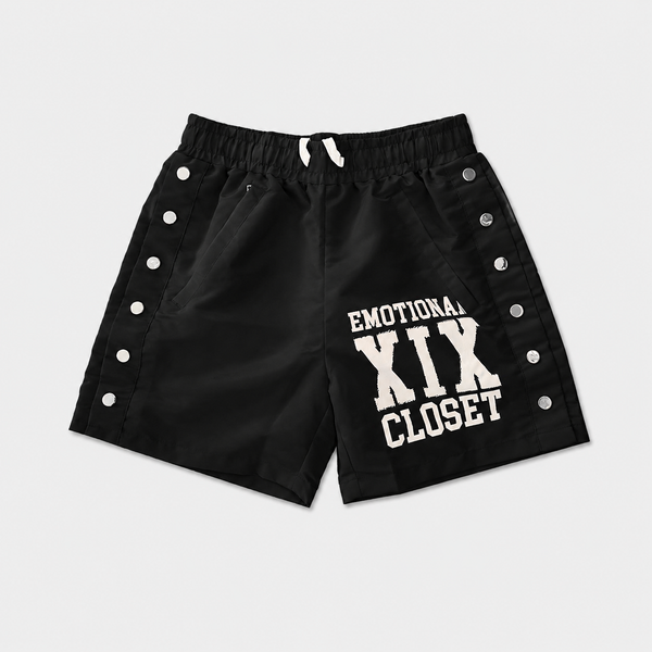 Mixed Emotions - Backyard Nylon Shorts (Black)