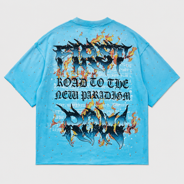 First Row - New Paradigm Ride The Fire Tee (Blue)