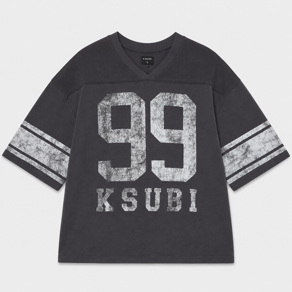 Ksubi - Halftime Short Sleeve Duke Jersey (Charcoal)