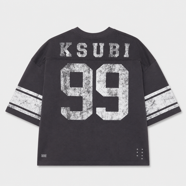 Ksubi - Halftime Short Sleeve Duke Jersey (Charcoal)