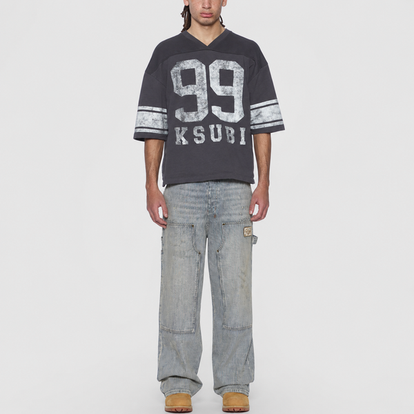 Ksubi - Halftime Short Sleeve Duke Jersey (Charcoal)