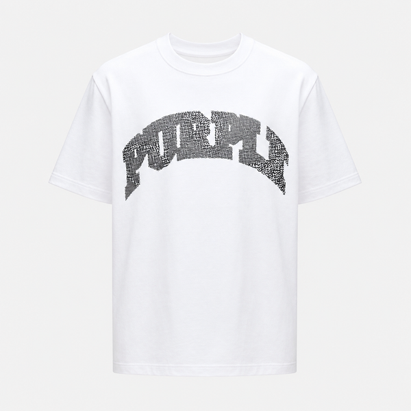 Lavender Purple - Slab Wordmark Tee (White)