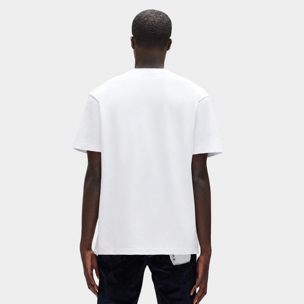 Lavender Purple - Slab Wordmark Tee (White)