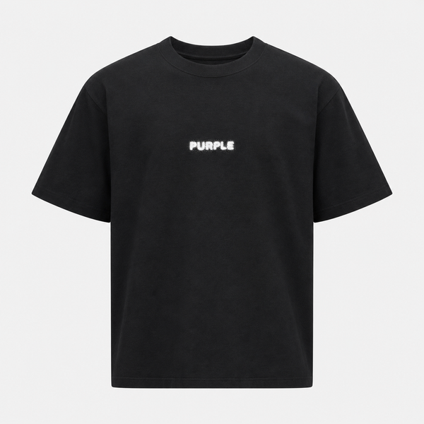 Lavender Purple - Pixelated Jersey Tee (Black)