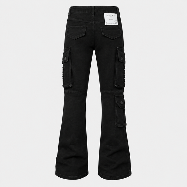 Black Smoke Rise - Utility Jean W/ Studs (Glow Black)