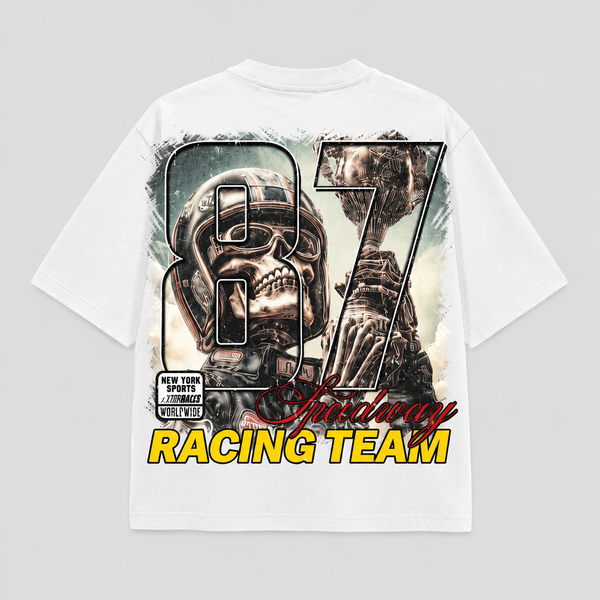 Space Ape - Skull Racing Tee (White)