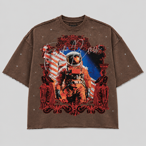 Light Gray First Row - New Paradigm Explorer Tee (Brown)
