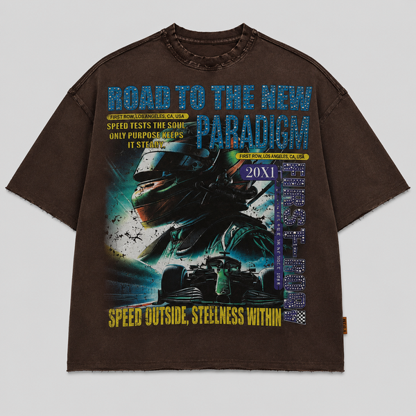 Light Gray First row - New Paradigm Steady At Speed Tee (Brown)