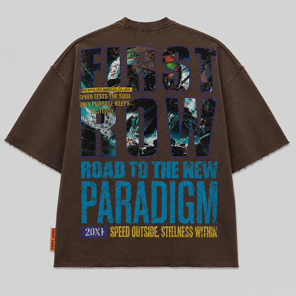 Light Gray First row - New Paradigm Steady At Speed Tee (Brown)