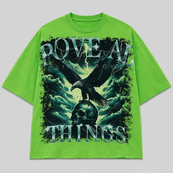Light Gray First Row - Above All Things Ready To Ascent Tee (Green)