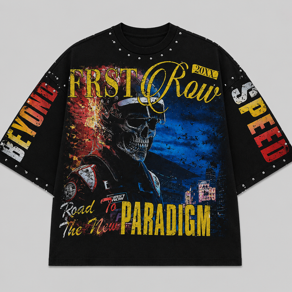 Gray First Row - New Paradigm Breaker Tee (Black)