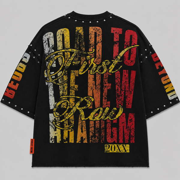 Gray First Row - New Paradigm Breaker Tee (Black)