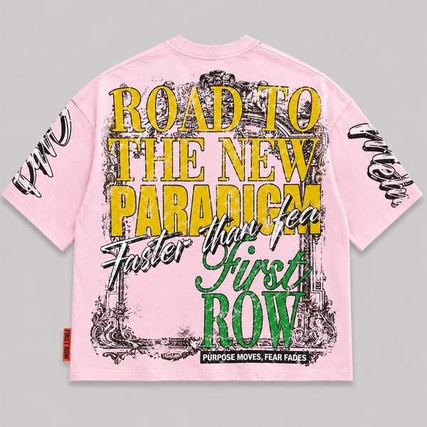 Gray First Row - New Paradigm Fearless Motion Tee (Pink)