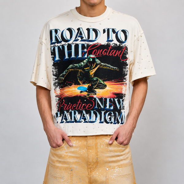 Light Gray First Row - New Paradigm Constant Practice Tee (Cream)