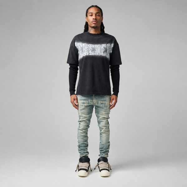 Gray Serenede - Dynasty Jeans (Mid Blue)