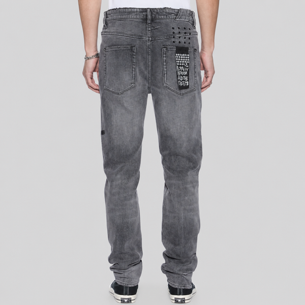 Light Gray Ksubi - Chitch Sinners Fallen Jeans (Charcoal)